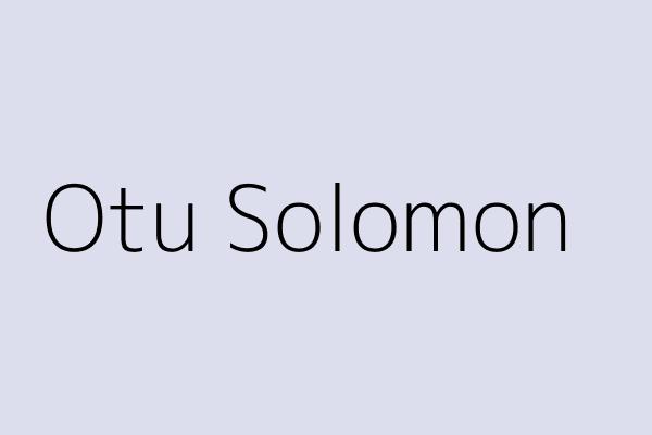 Otu Solomon
